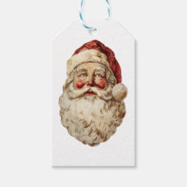 Etiquetas Para Regalos pintura de Papá Noel