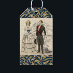 Etiquetas Para Regalos Pintura del matrimonio Boda victoriano de 1844<br><div class="desc">William Morris y pareja Boda - Una imagen antigua de una novia y un novio de 1844. Dibujo de diseño gráfico.</div>