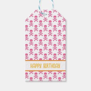 Etiquetas Para Regalos Pirate Crossbone Happy Birthday Kids Colorful Fun