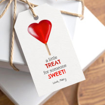Piruleta de corazón de San Valentín pequeño dulce