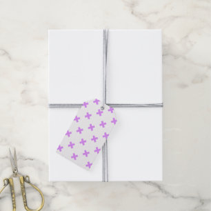 Etiquetas Para Regalos Pisos cruzados de lino sobre blanco