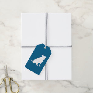 Etiquetas Para Regalos Pit Bull Baby Shower Dog Pitbull Blue Boy