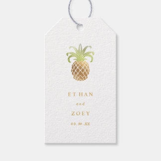 Etiquetas Para Regalos PixDezines Faux Gold Pineapples/color DIY