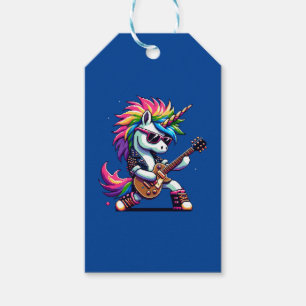Etiquetas Para Regalos Pixel Punk Rock Unicorn