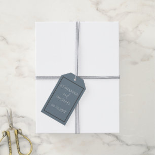 Etiquetas Para Regalos Pizarra con nombre de la pareja y fecha
