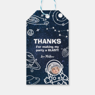 Etiquetas Para Regalos Planetas del espacio exterior Astronauta Primer ni
