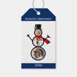 Etiquetas Para Regalos Plantilla de Personalizado de Navidades Snowman