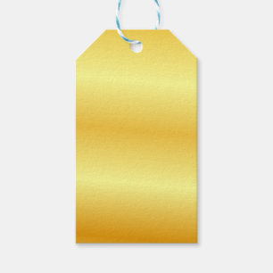 Etiquetas Para Regalos Plantilla en blanco con aspecto metálico dorado fa