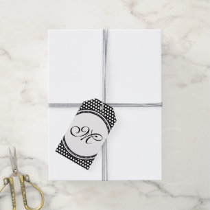 Etiquetas Para Regalos Plantilla: Personalizado tu texto, monograma y bac