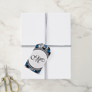 Etiquetas Para Regalos Plantilla: Personalizado tu texto, monograma y bac