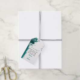 Etiquetas Para Regalos Plataforma de pintura verde verde azulada - Gracia