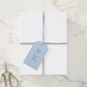 Etiquetas Para Regalos Playa minimalista con chic color pastel aqua azul