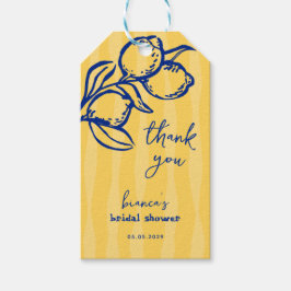 Etiquetas Para Regalos Playful Italian Lemon Thank You Bridal Shower
