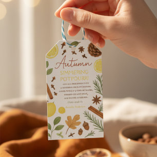 Etiquetas Para Regalos Poción de otoño a fuego lento