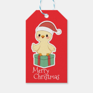 Etiquetas Para Regalos Pollo Feliz Navidad