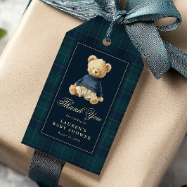 Etiquetas Para Regalos Polo Teddy Bear Baby Shower Thank You
