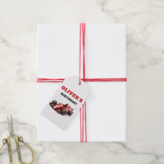 Etiquetas Para Regalos ¡Ponga en Marcha sus Motores! Cumpleaños del Coche