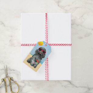 Etiquetas Para Regalos Poodle de juguete de verano