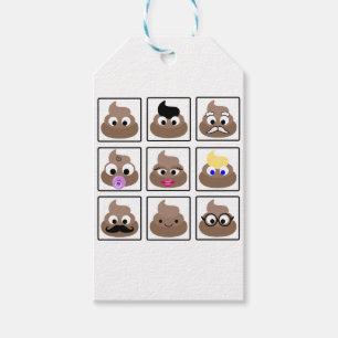 Etiquetas Para Regalos Poop Many Faces