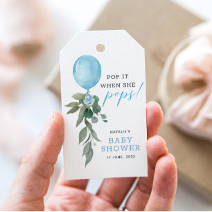 Etiquetas Para Regalos Pop it Cuando Empieza El Baby Shower De La Verdura