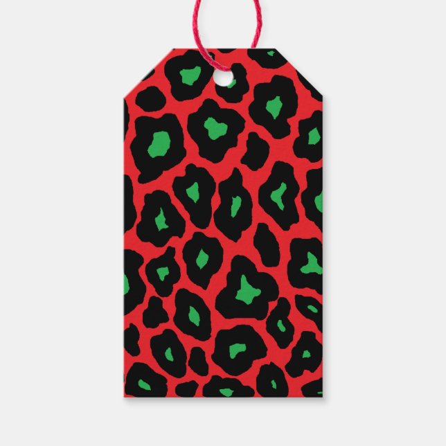 Etiquetas Para Regalos Pop Leopard (Anverso)