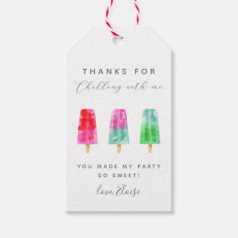 Etiquetas Para Regalos Popsicle Chilling Birthday Party Favor