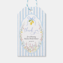 Posey Wildflower Azul Lazo Ducha de Novia