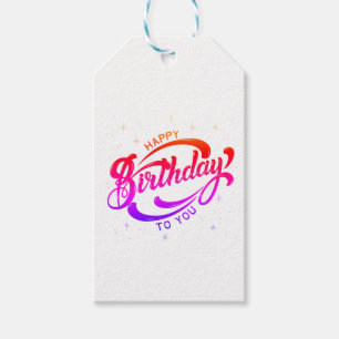 Etiquetas Para Regalos Postal de cumpleaños feliz