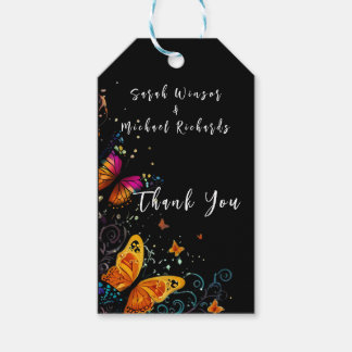 Etiquetas Para Regalos Postal de Jardín de Mariposa Whimical