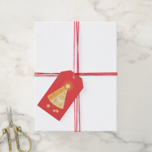 Etiquetas Para Regalos Postales de Navidades de queso grandes