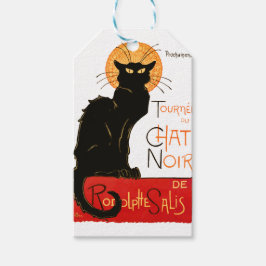 Etiquetas Para Regalos Póster Clásico Gato Negro de Steinlen Chat Noir Fr