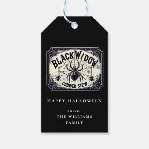 Etiquetas Para Regalos Potion Halloween Party Black Widft Web Gift Etique