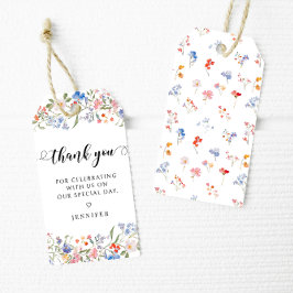 Etiquetas Para Regalos Precioso Agradecimiento de Lujoso Jardin para Boda