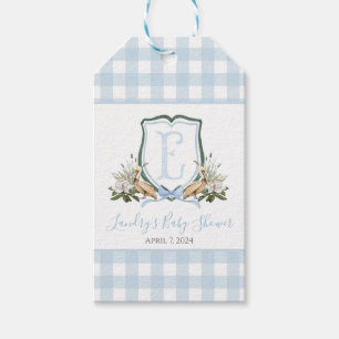 Etiquetas Para Regalos Preppy Southern Blue Boy Pelican Baby Shower