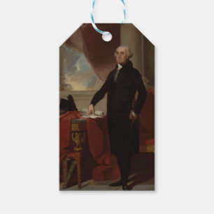 Etiquetas Para Regalos Presidente estadounidense George Washington Lansdo