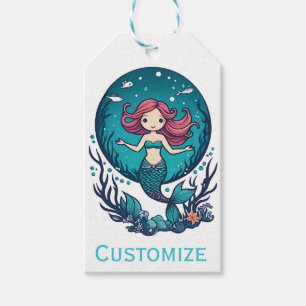 Etiquetas Para Regalos Pretend Soy Una Sirena Linda Thunder_Cove