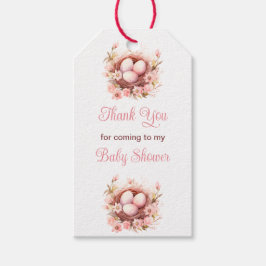 Etiquetas Para Regalos Primavera Aves Nest Baby Shower