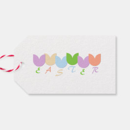 Etiquetas Para Regalos Primavera Elegante Personalizada, Tulipanes de Pas