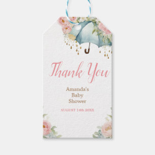 Etiquetas Para Regalos Primavera Flores Baby Shower Gracias