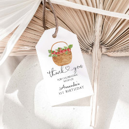 Etiquetas Para Regalos Primer Chica de Strawberry Berry Primer Fiesta de 