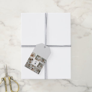 Etiquetas Para Regalos Primer Día del Padre - Huellas de bebé y corazones
