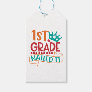 Etiquetas Para Regalos Primer grado lo clavó, 1er grado terminado