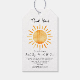 Etiquetas Para Regalos Primer viaje alrededor del primer cumpleaños del s