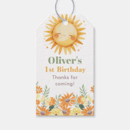 Etiquetas Para Regalos Primer Viaje Alrededor del Sol Boho Floral
