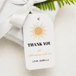 Etiquetas Para Regalos Primer viaje por el sol gracias fiesta de cumpleañ