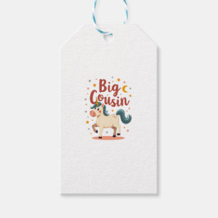 Etiquetas Para Regalos Primo Unicornio Vintage Tipografía Monia Cute Niño