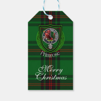 Etiquetas Para Regalos Primrose Scottish Clan Tartan & Crest