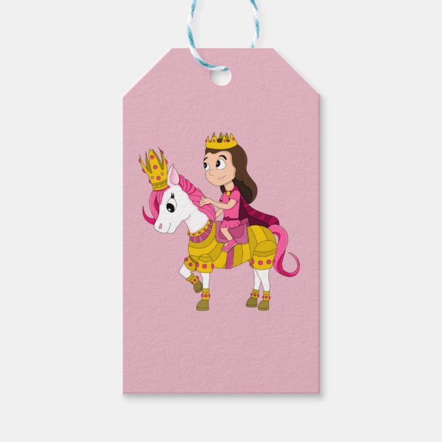 Etiquetas Para Regalos Princesa personalizado (Anverso)