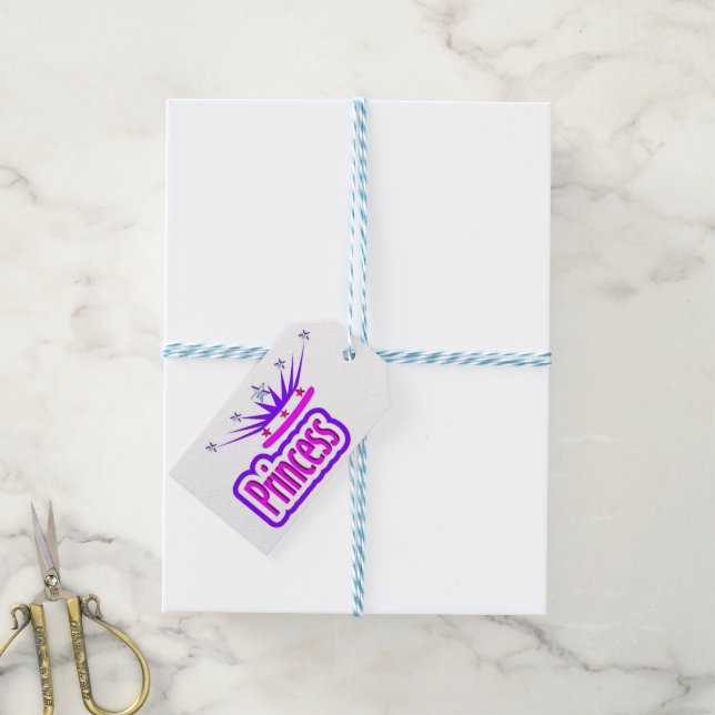 ETIQUETAS PARA REGALOS PRINCESO (Con cuerda)