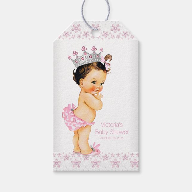 Etiquetas Para Regalos Princess Baby Shower (Anverso)